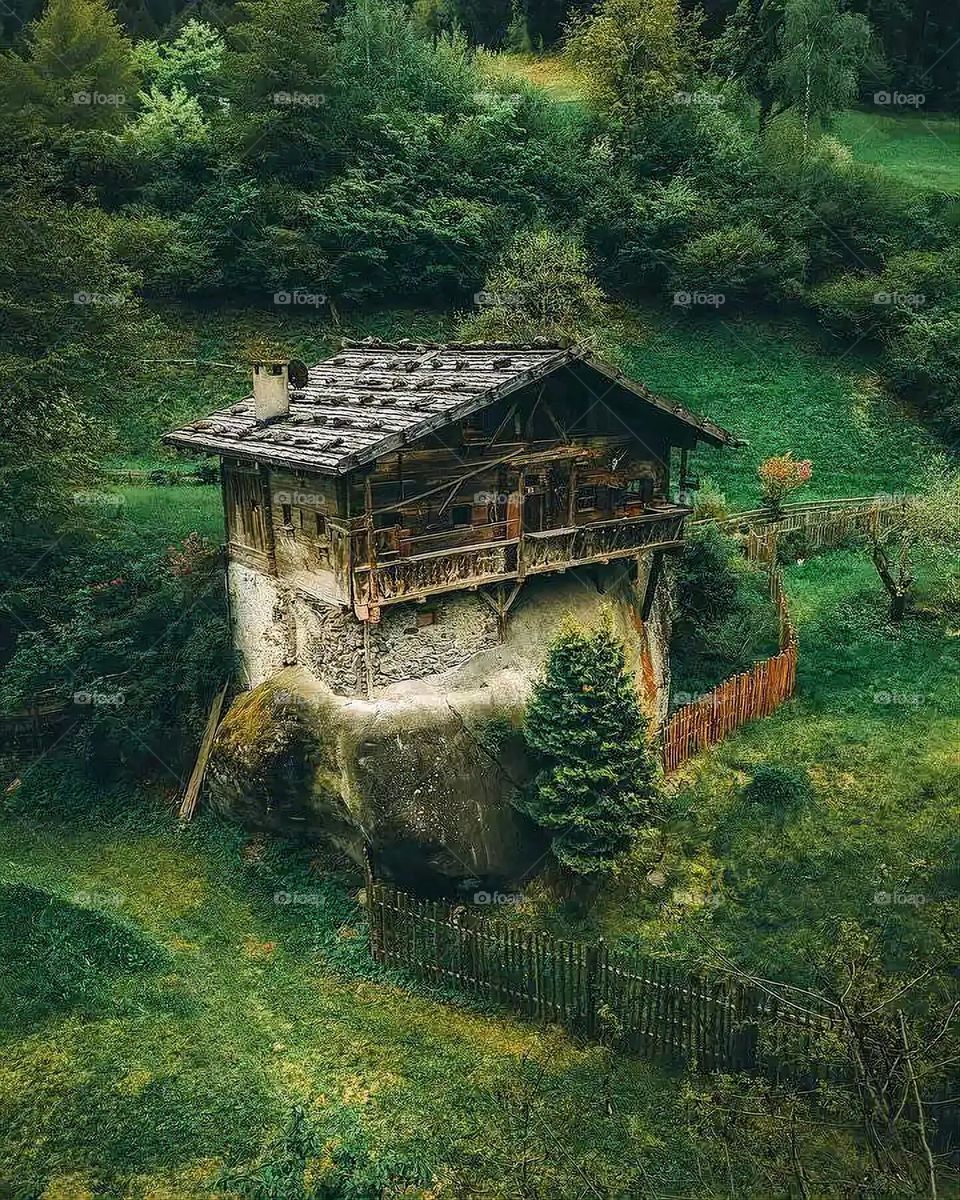 Glory be to God, the magnificent and picturesque view and the natural green trees are a view that is nothing more wonderful than it