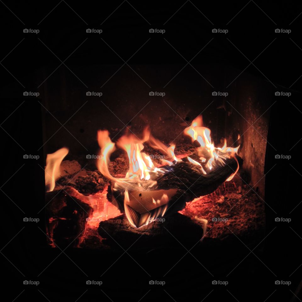 Flame, Hot, Fireplace, Heat, Bonfire