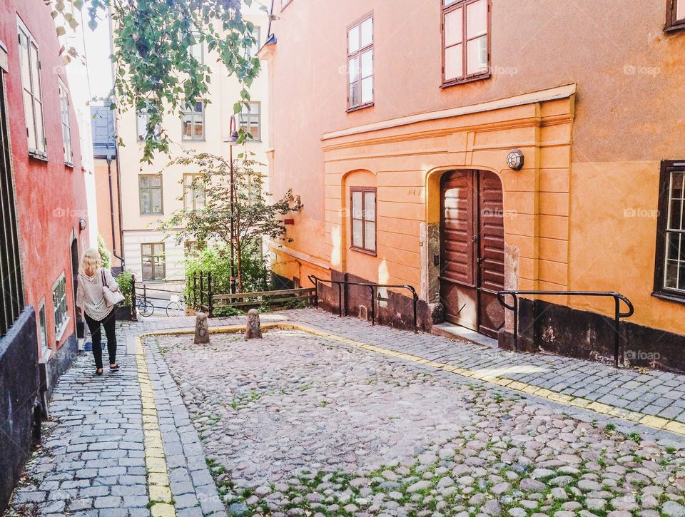 picturesque stockholm alley