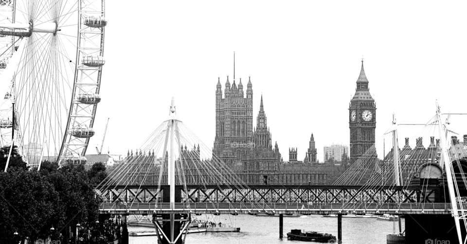 London black and white