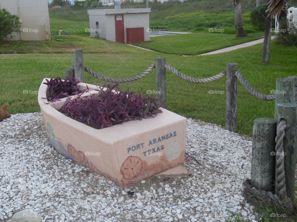 welcome to port Aransas. This is a boat statue welcoming you to the port of Aransas