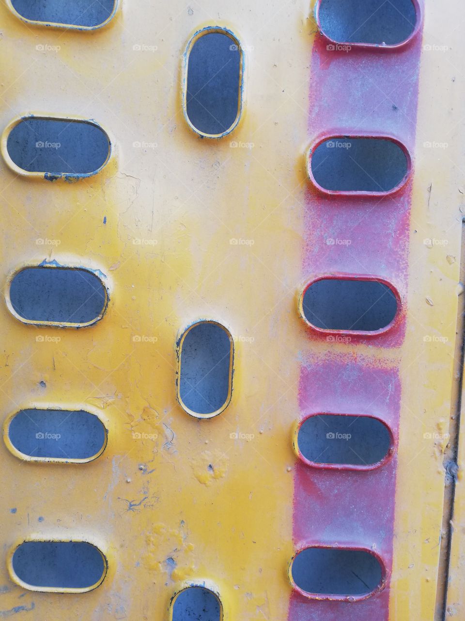 Texture on a logistics van