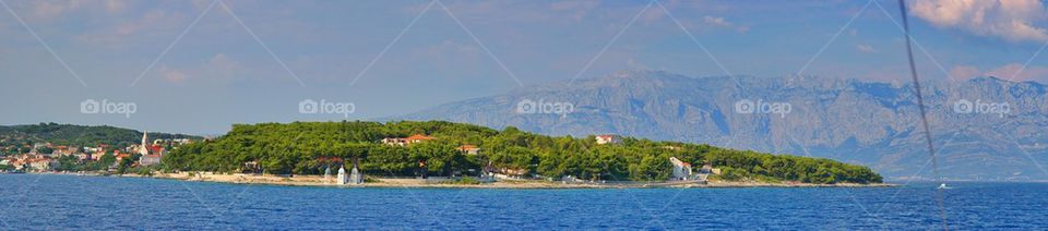 Panorama of Hvar Island