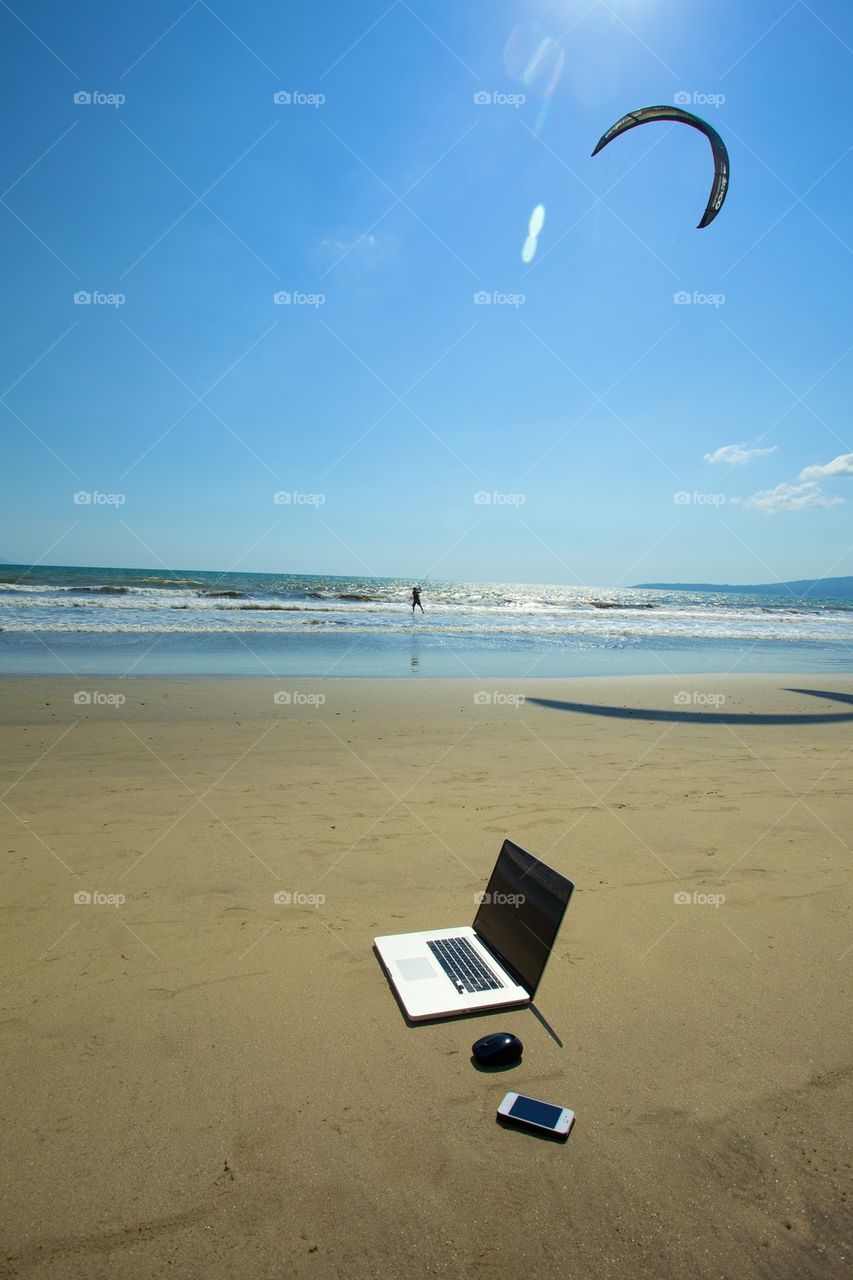 Beach office: ocean view