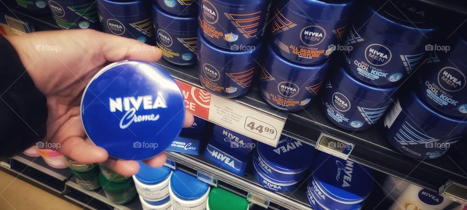 Nivea Creme Tin and Nivea lotion