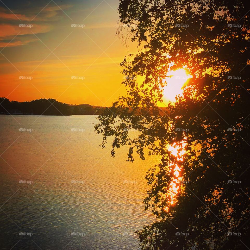 Sunset, Wakefield Lake