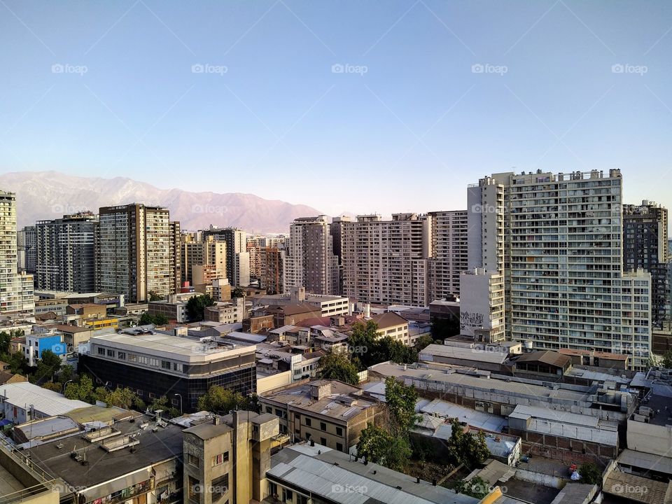 atardecer en Santiago