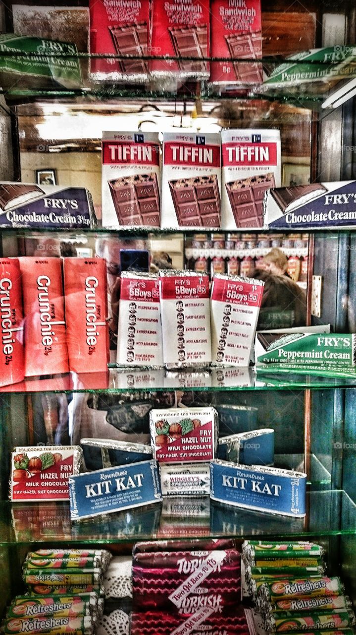 old chocolate box. the good old days 