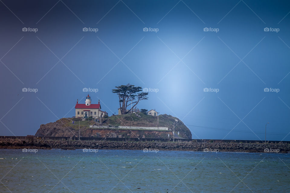 Oregon lighthouse. 