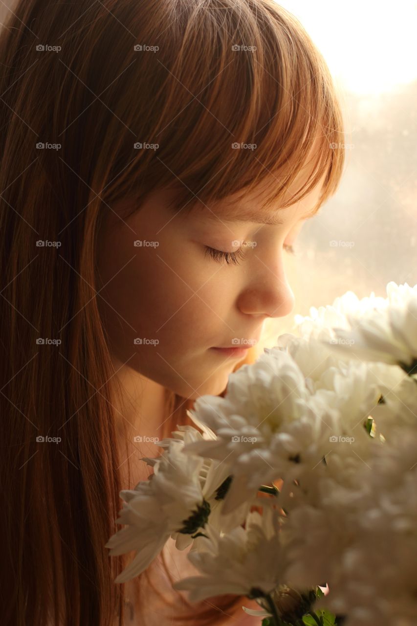 Portrait of daughter