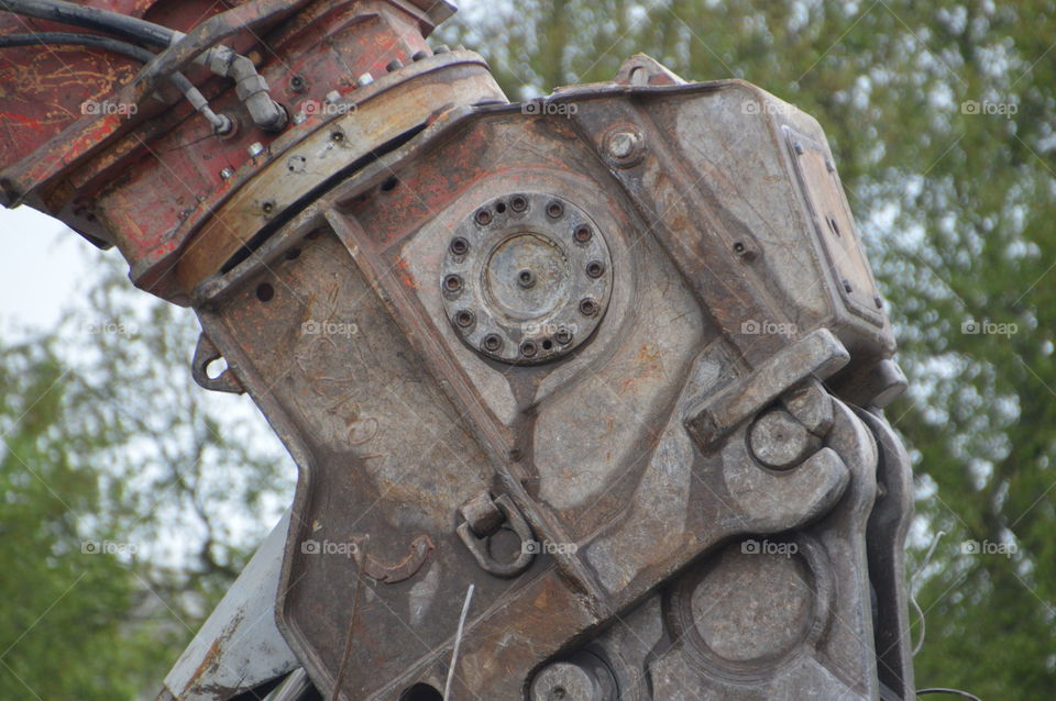 Detail Of A Grab Crane