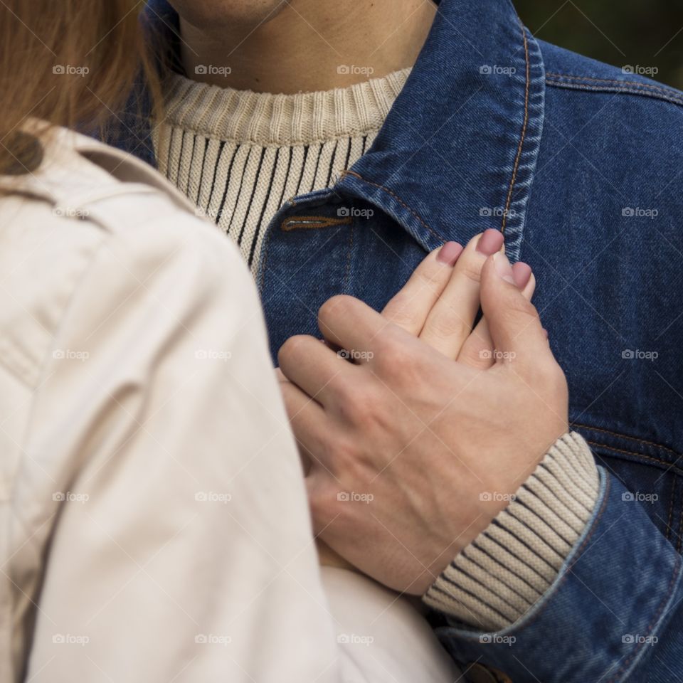 hand love together