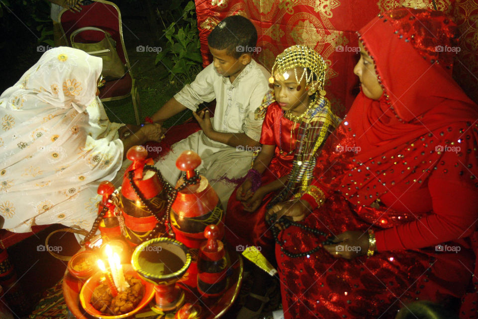 A representative scene of the wedding ceremony in Sudan