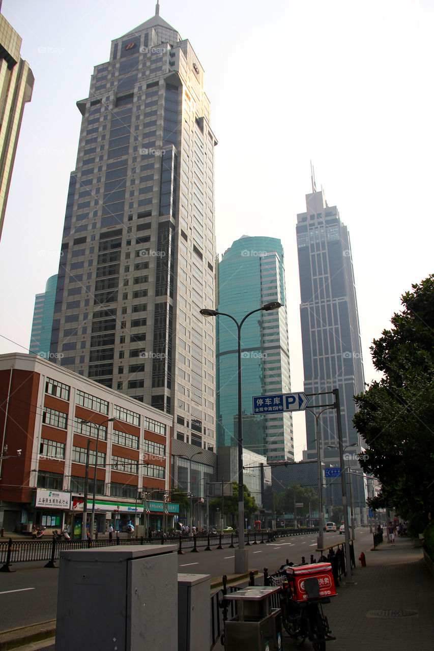 Shanghai buildings. Just a nice view of some buildings un shanghai, china.