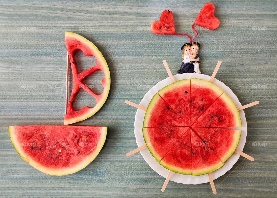Summer treats, watermelon decoration