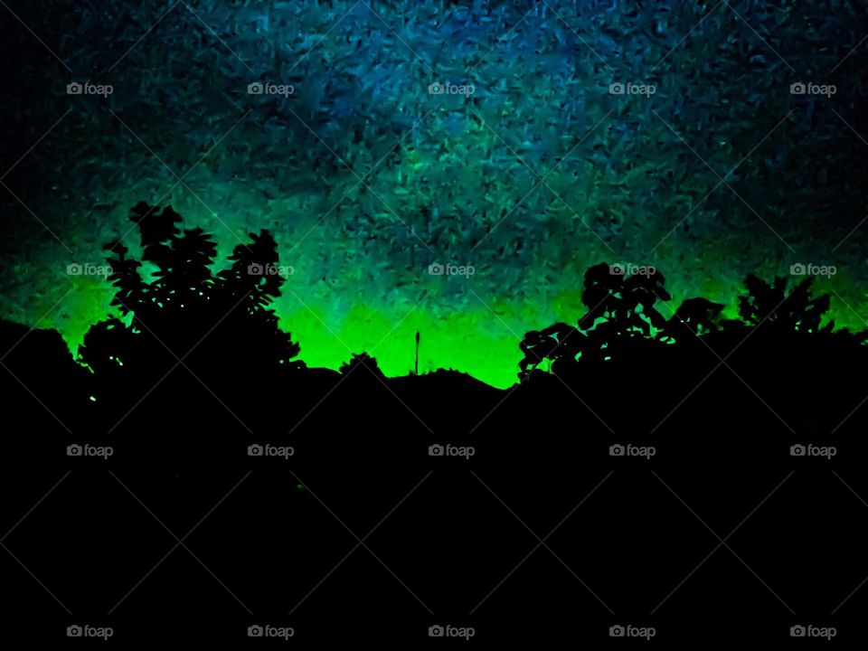 sunrise over the hill