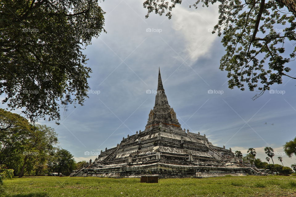 Buddhist temple in ancient capital of Siam Ayuthaya Thailand