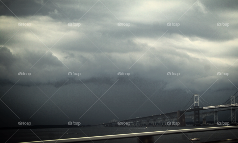 sky rain bridge storm by ohmygoditsxavier