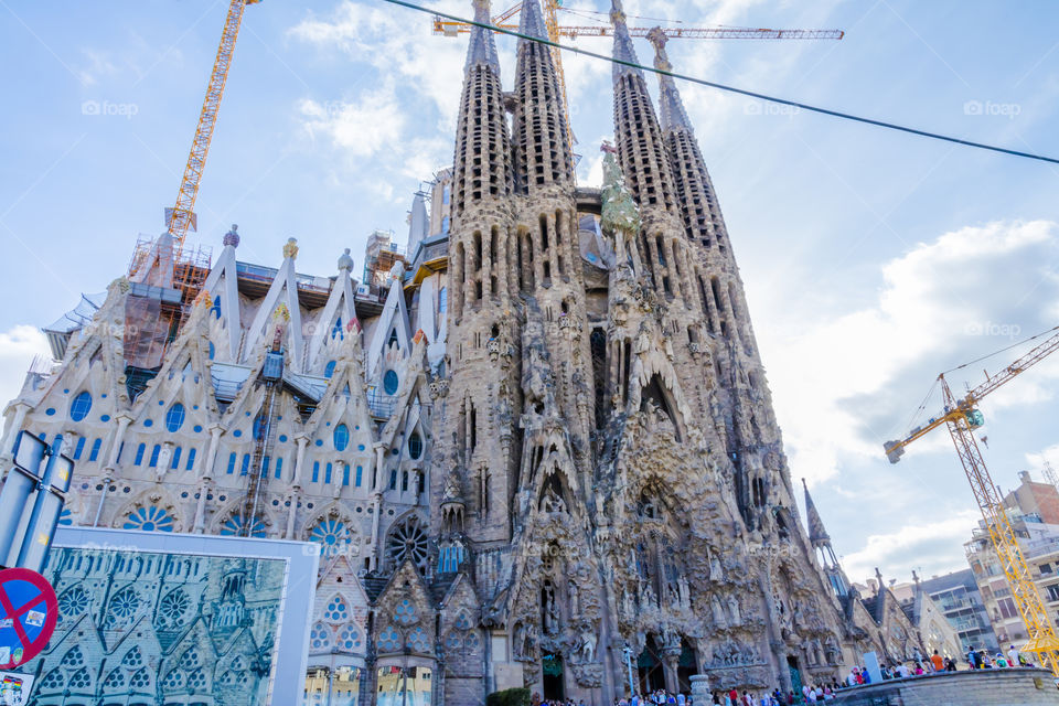 Sagrada familia Barcelona Barcelone 