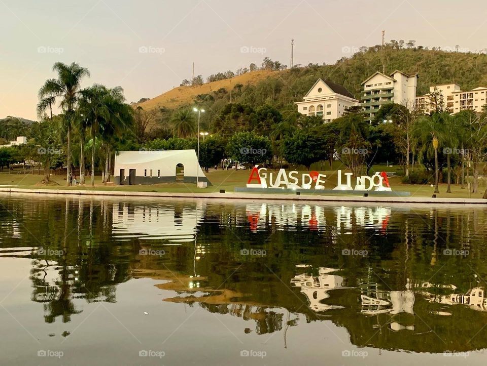 Lake in Águas de Lindoia, Brazil