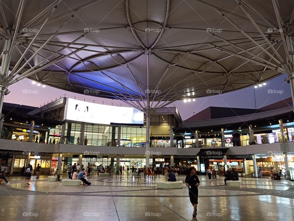 Shopping Mall in the night.