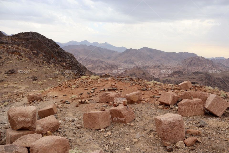 Mountains of Sinai desert 