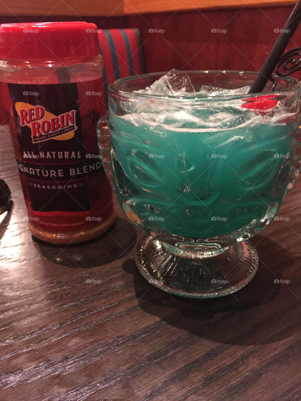 Tiki God. Dinner and drinks at our favorite Red Robin