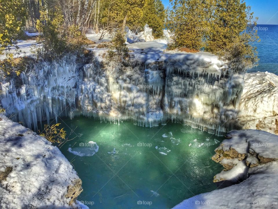 Cave point door county Wisconsin 