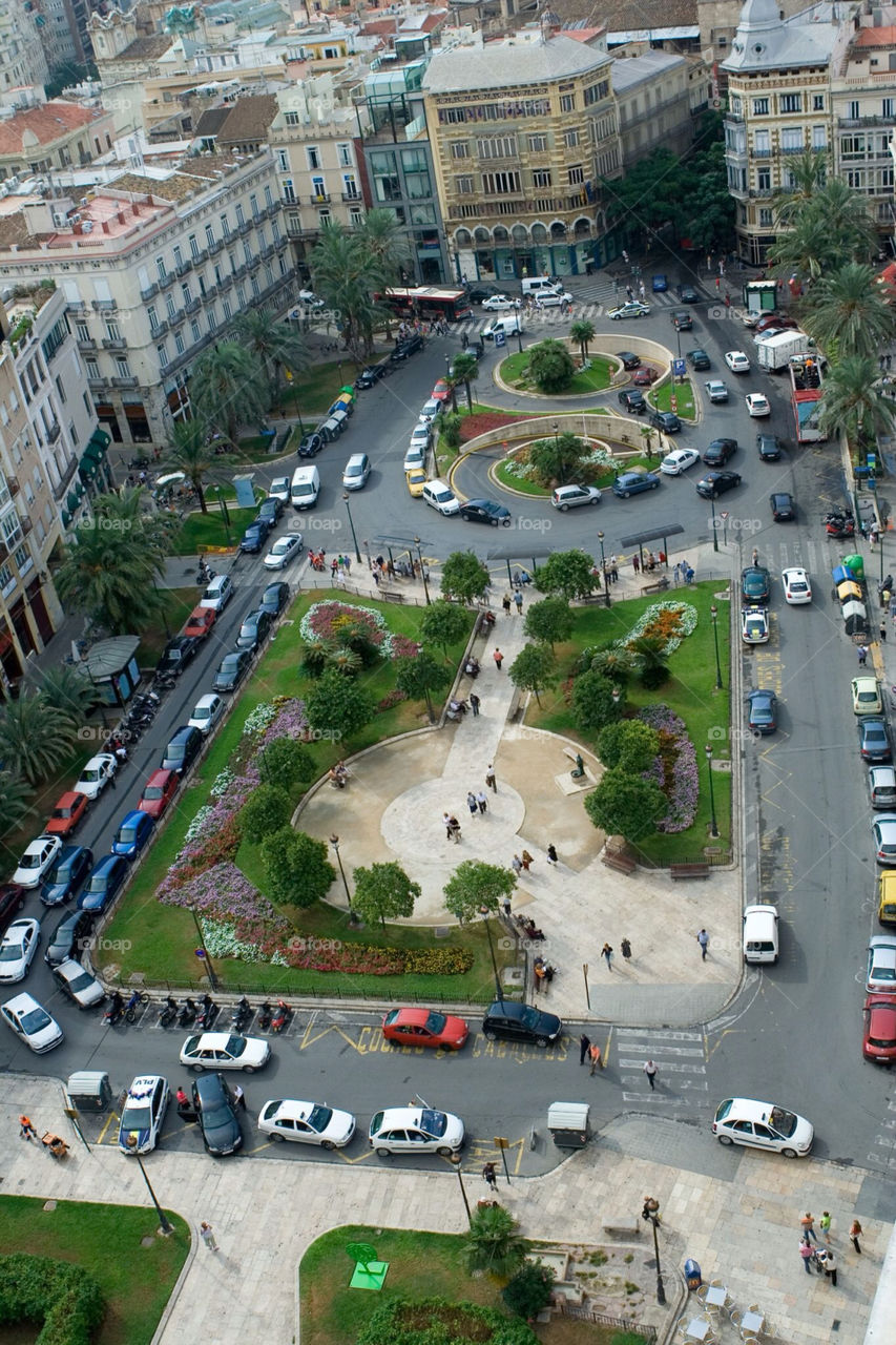 square traffic spain above by ventanamedia
