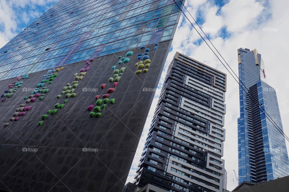 Modern buildings in Southbank, Melbourne, Australia