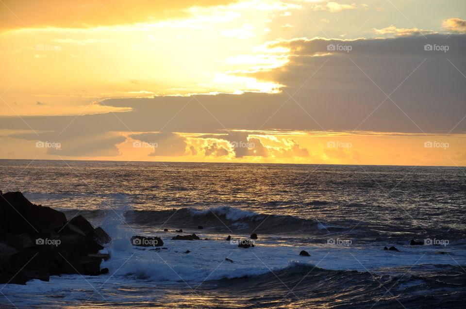 Canary island sunset 