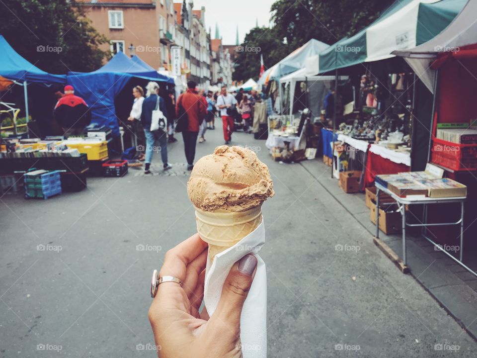 ice cream in Gdansk 