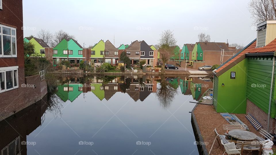 houses on canal