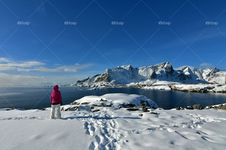 Beautiful winter Lofoten