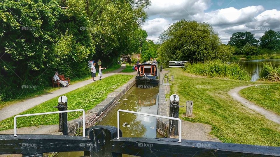 Canal. English canal on a summers day