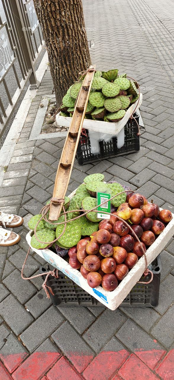 lotus seeds,  figs