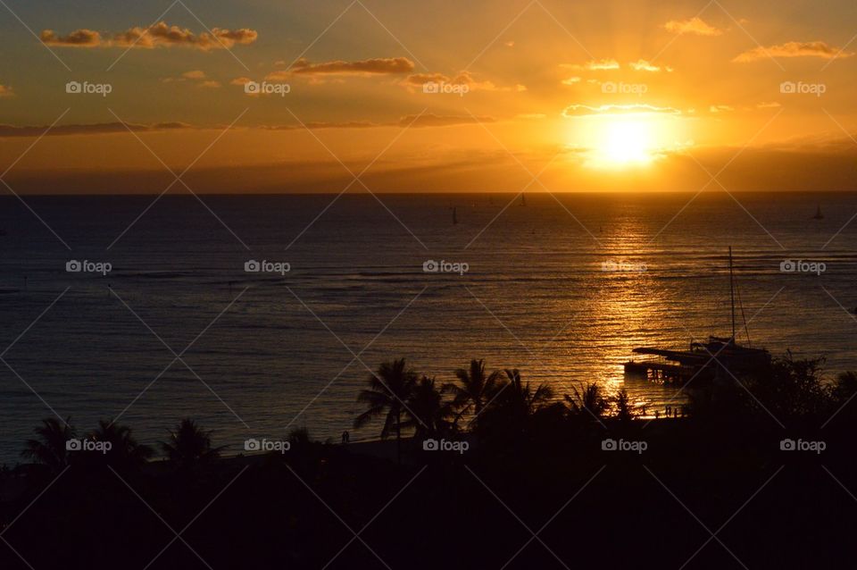 Beach sunset