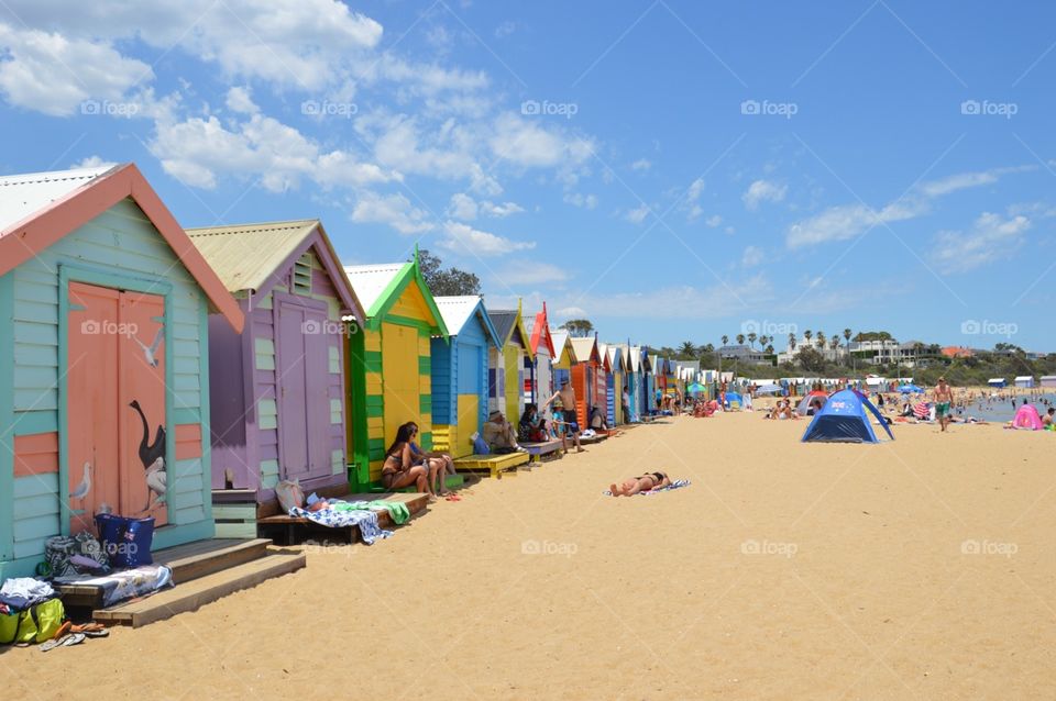 Beach huts