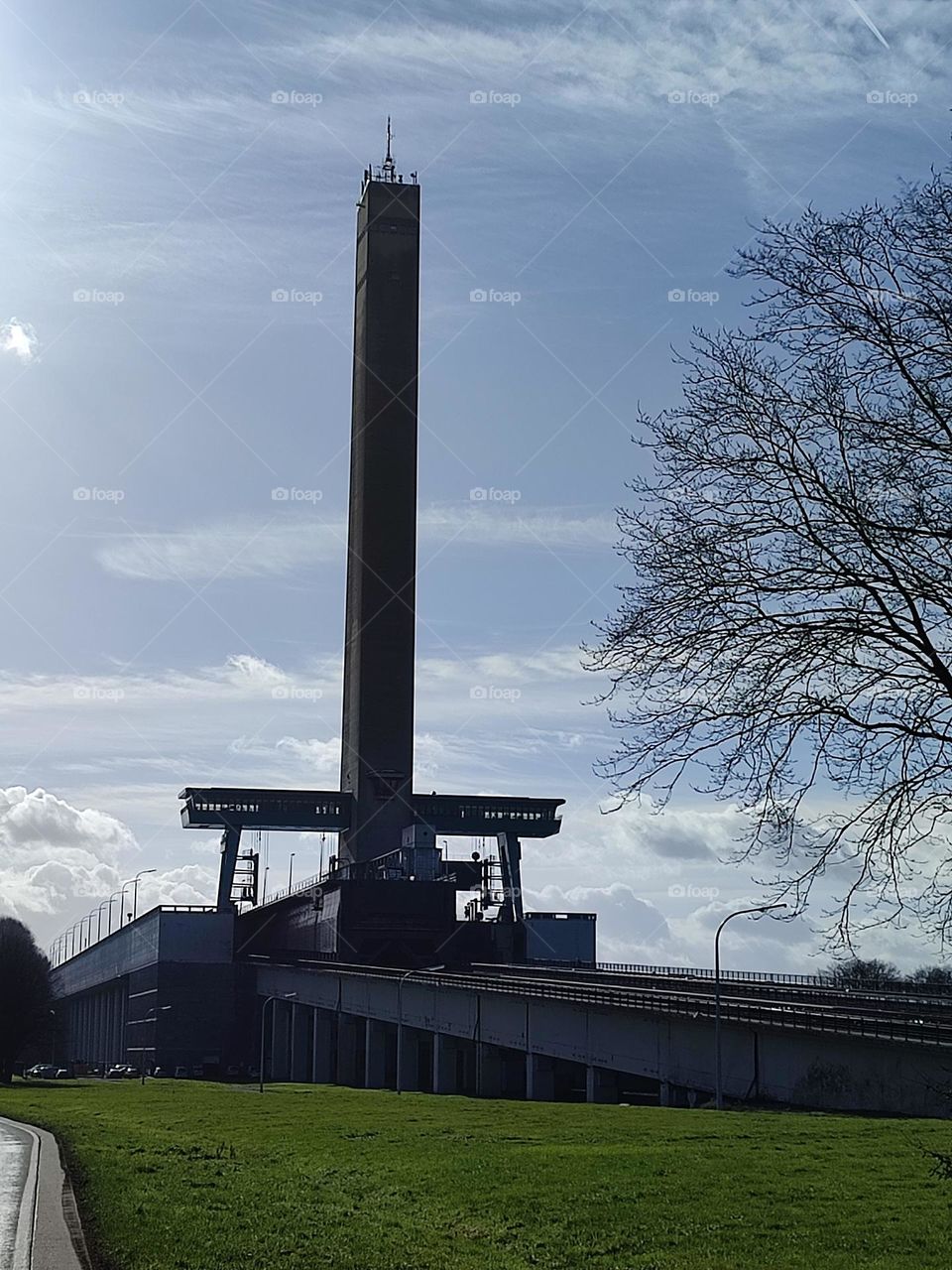Ronquieres inclined bridge , Hainaut