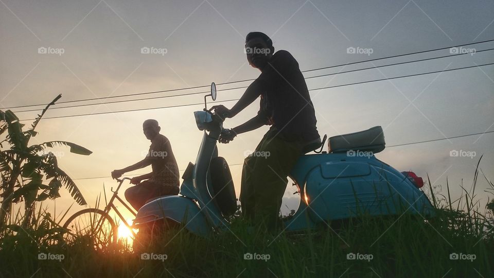 bicycles and scooters