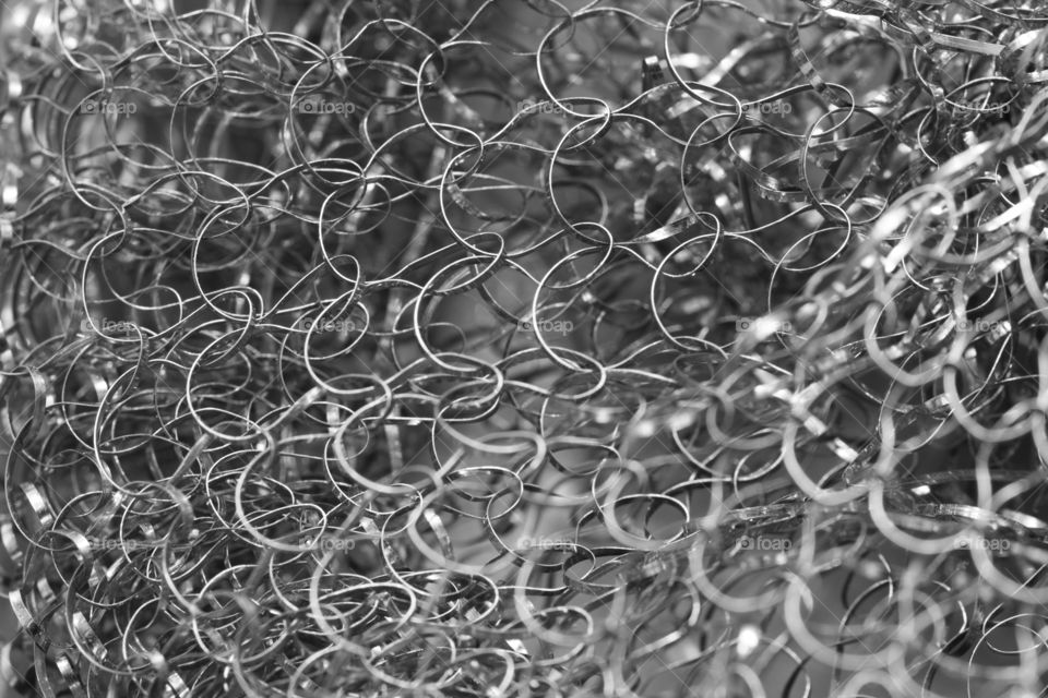 macro shot of metal brush.  invisible world of an ordinary things. abstract pattern background