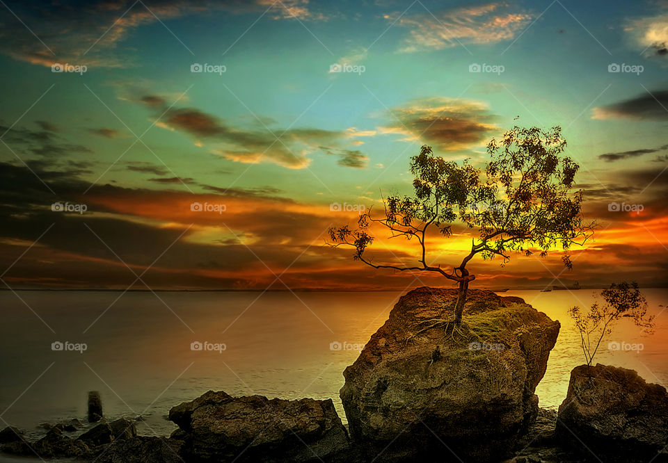 sunset at banua patra