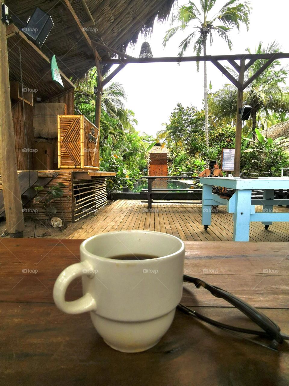 Enjoy a cup of coffee on the earth day