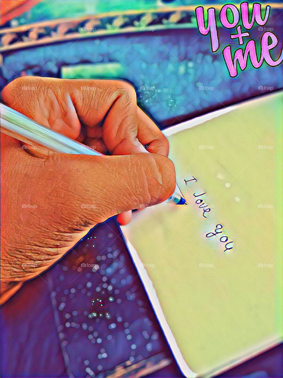 HAND WRITTEN__ I LOVE YOU