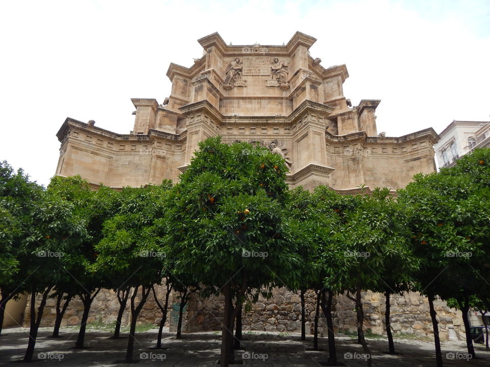 Symmetry of the building in Granada, Spain 