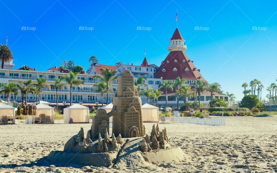 Sandcastle at Coronado Beach, Hotel Del Coronado, Coronado, California