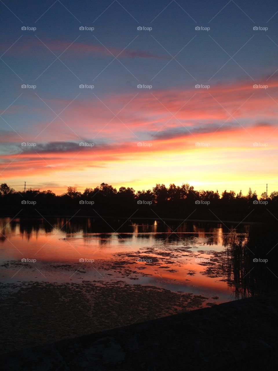 Dramatic sky during sunset