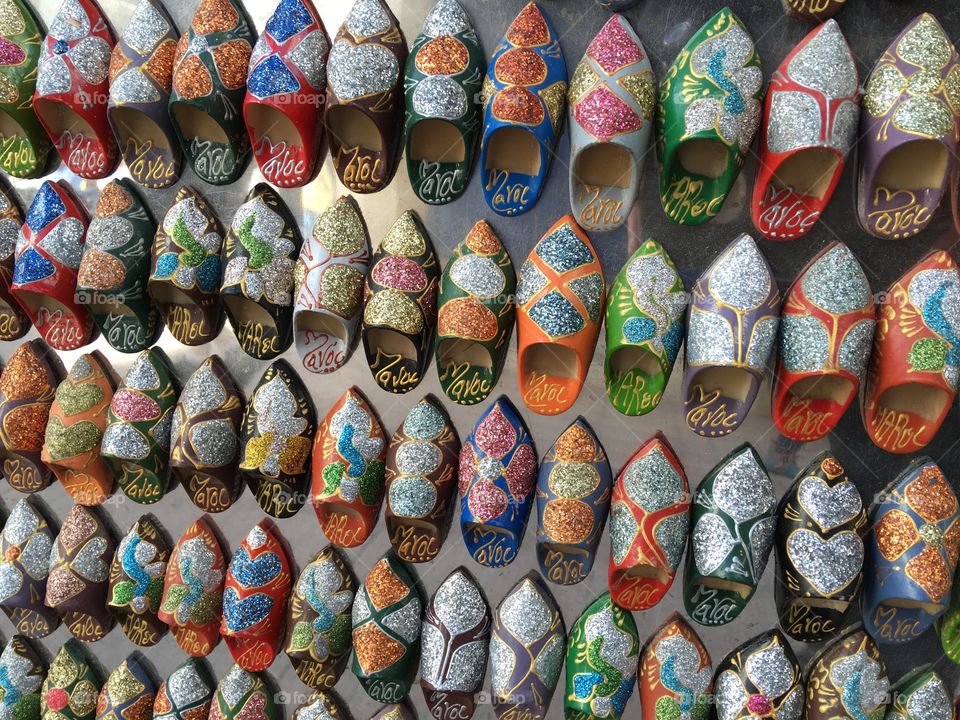 Shoe magnets from Morocco 