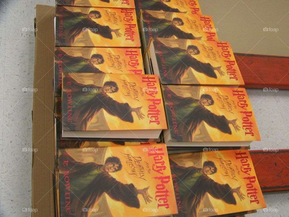 Stack of Harry Potter books