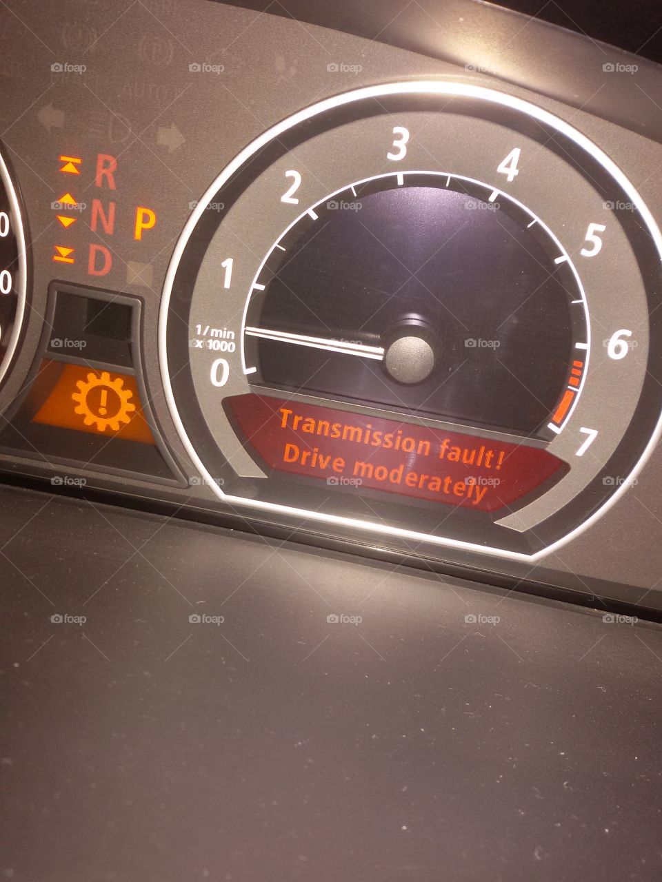 Transmission fault on car